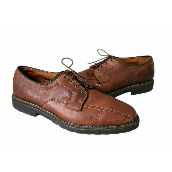 Allen Edmonds Mens Mapleton Brown Leather Lace Up Oxford Dress Shoes Size 9.5 B main image 4